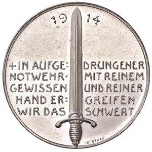 GERMANIA Prussia - Guglielmo II (1888-1918) Medaglia 1914 Pr...