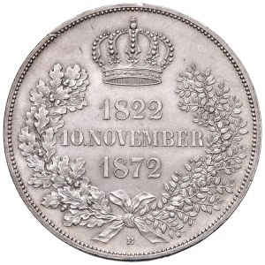 GERMANY Saxony - Johann I (1854-1873) 2 Vereinstaler 1872...