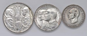 GRECJA Lot trzech monet w AG (g 18,00 + 12,00 + 7,37). C...