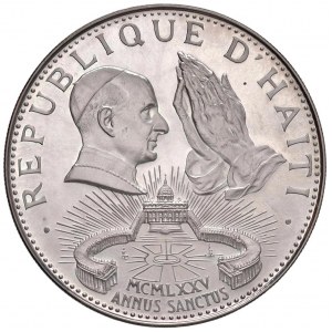 HAITI 50 Gourdes 1974 Anno Santo - AG (g 16,77) In astuccio ...