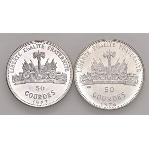 HAITI 50 Gourdes 1976 Olimpiadi Innsbruck; 50 Gourdes 1980 O...