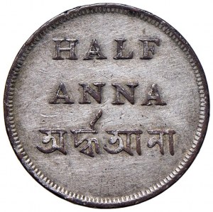 INDIA Bengal - Half Anna - KM 59 CU (g 13.01) Silver-plated (?...