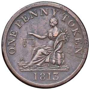 ENGLAND Yorkshire Sheffield - Penny Token 1813 Roscoe Pa...