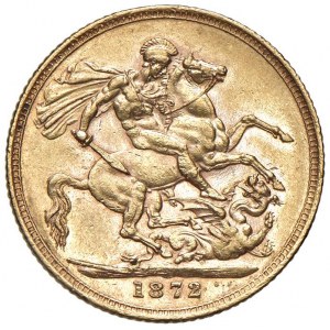 INGHILTERRA Vittoria (1837-1901) Sterlina 1872 - KM 752 AU (...