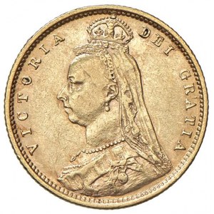ANGLETERRE Victoria (1837-1901) Demi-livre 1892 - KM 76...