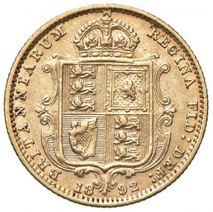 ENGLAND Victoria (1837-1901) Half Pound 1892 - KM 76...