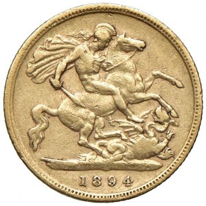 ENGLAND Victoria (1837-1901) Half Pound 1894 - KM 76...