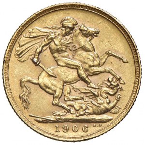 ANGLETERRE George V (1910-1936) Livre 1906 - AU (g 7,99...