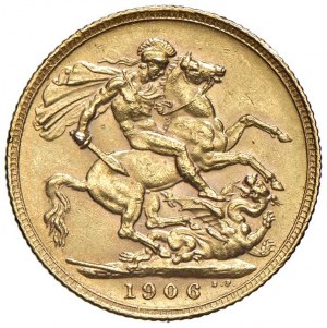 ENGLAND George V (1910-1936) 1906 sterling - AU (g 7.99...