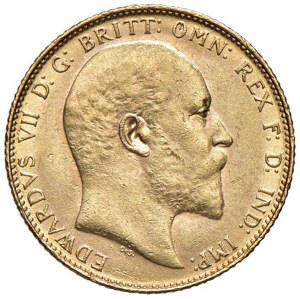 ENGLAND George V (1910-1936) 1908 sterling - AU (g 7.99...