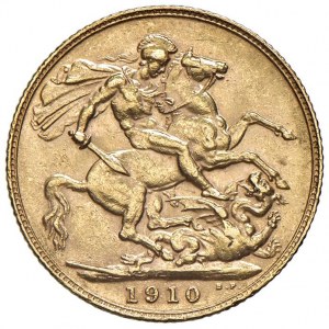INGHILTERRA Giorgio V (1910-1936) Sterlina 1910 - AU (g 7,99...