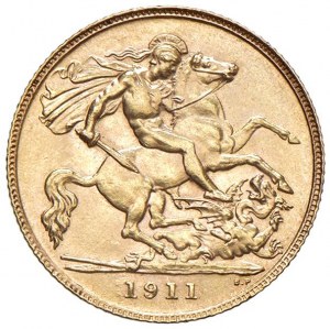ENGLAND George V (1910-1936) Half Pound 1911 - KM 8...