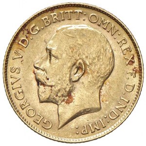 INGHILTERRA Giorgio V (1910-1936) Mezza sterlina 1914 - AU (...