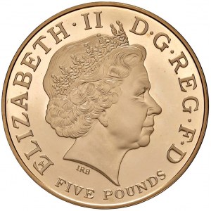 INGHILTERRA Elisabetta II (1952-2022) 5 Sterline 2005 Horati...