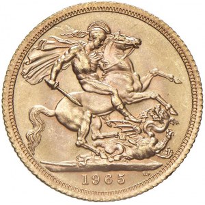 INGHILTERRA Elisabetta II (1952-2022) Sterlina 1965 - KM 908...