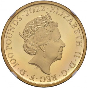 INGHILTERRA Elisabetta II (1952-2022) 100 Sterline 2022 - KM...