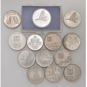 ISRAEL Lot de 13 pièces d'Israël comme sur la photo...