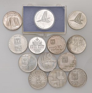 ISRAEL Lot of 13 coins of Israel as pictured...
