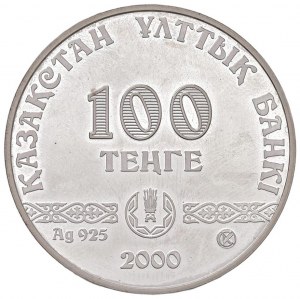 KAZAKHSTAN 100 Tenge 2000 - KM 34 AG (g 24.16)...