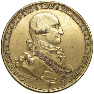 MESSICO Carlo IV - Medaglia per la Proclamazione dei Reali d...
