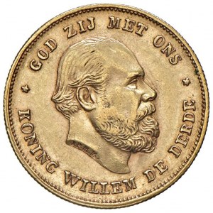 HOLLAND Willem III (1849-1890) 10 Gulden 1875 - Fr. 342 AU (g...