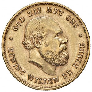HOLLAND Willem III (1849-1890) 10 Gulden 1875 - Fr. 342 AU (g...