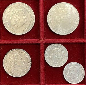HOLLAND Lot of five coins as pictured. To be examined, no...