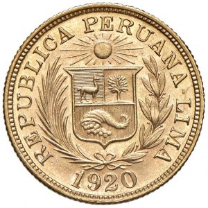PEROU Libra 1920 - KM 207 AU (g 8,00)...