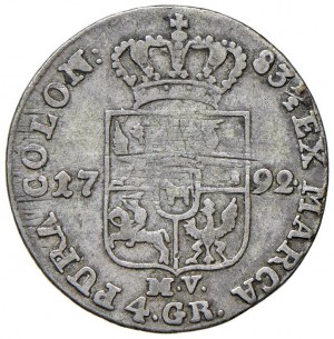 POLAND Stanislaw II Augustus (1764-1795) 4 Groschen 1792 MV...