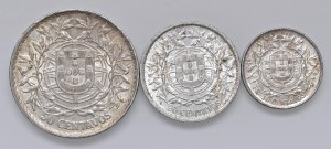 PORTUGAL Escudo and 20 centavos 1916, 10 Centavos 1915 - AG ...