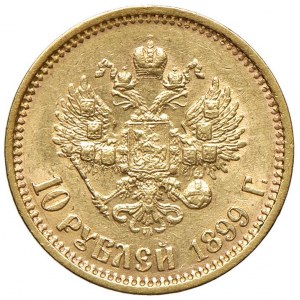RUSSIA Nicola II (1894-1917) 10 Rubli 1899 - Fr. 179 AU (g 8...