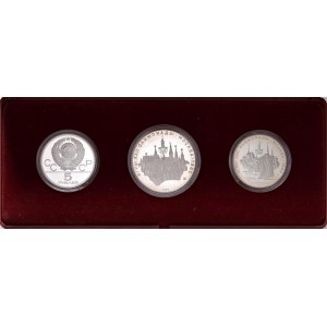 RUSSIA - Urss - 10 e 5 Rubli 1977 Olimpiadi di Mosca - AG Lo...
