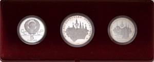RUSSIA - USSR - 10 and 5 Rubles 1977 Moscow Olympics - AG Lo...