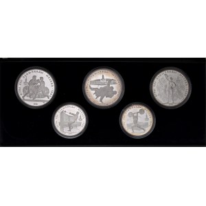 RUSSIA - Urss - 10 e 5 Rubli 1979 Olimpiadi di Mosca - AG Lo...