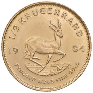 SUDAFRICA Mezzo Krugerrand 1984 - KM 107 AU (g 17,00)...