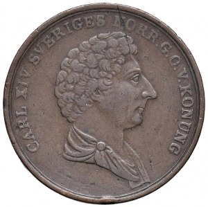 ŠVÉDSKO Karl XIV (1818-1844) 2 Skilling Bank 1840 - KM 643 C...