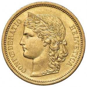 SUISSE 20 Francs 1883 - KM 31.1 AU (g 6.46) ...