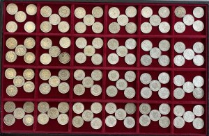 SWITZERLAND Lot of 120 half-franc pieces as pictured. From.