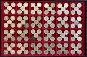SWITZERLAND Lot of 120 half-franc pieces as pictured. From.