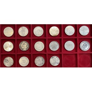 SVIZZERA Interessante lotto di 16 medaglie, 15 ca. g 15,00 e...