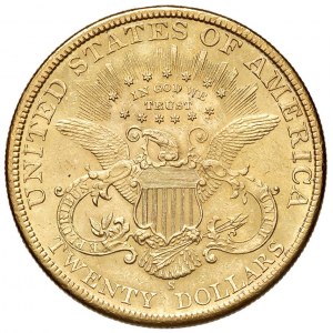 USA 20 Dollars 1900 S - KM 74.3 AU (g 33.45) Marque au bord...