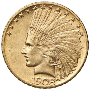 USA 10 Dollari 1908 - KM 130 AU (g 16,73)...