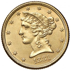 USA 5 Dollari 1881 - Fr. 143 AU (g 8,37)...