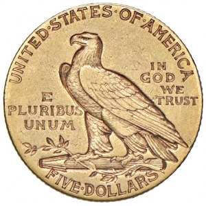 USA 5 Dollari 1911 - Fr. 148 AU (g 8,24)...