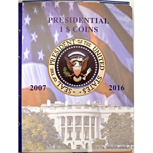 USA Album con la serie dei dollari con i volti dei president...