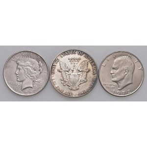 USA Lotto di tre monete come da foto. Da esaminare, non si a...