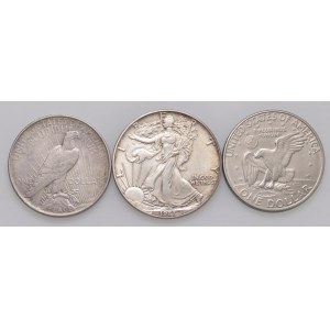 USA Lotto di tre monete come da foto. Da esaminare, non si a...