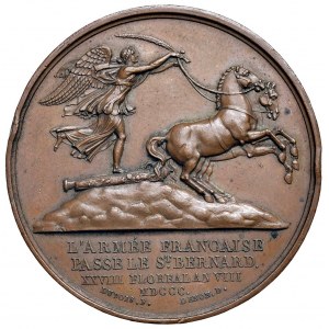 MEDAGLIE DI ETA’ NAPOLEONICA Passaggio del San Bernardo e Ba...
