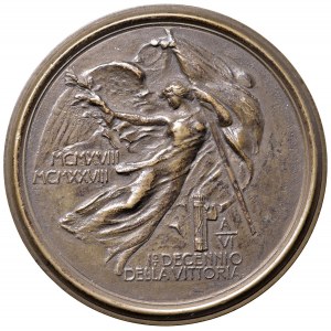 MEDAGLIE FASCISTE Medaglia uniface 1928 A. VI Decennale dell...