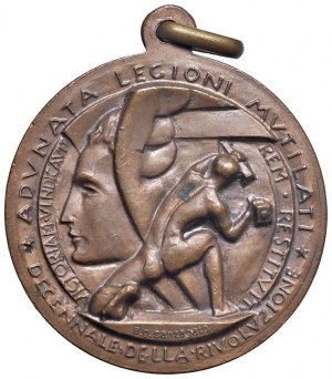FASCIST MEDALS Medal 1932 A. X Adunata Legion Mutilat...